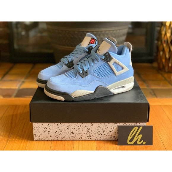 Size 5y Air Jordan Retro 4 "University Blue" - Picture 2 of 5